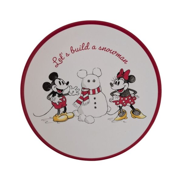 Pottery Barn Kids Mickey Mouse Christmas Dinnerware Plate Bowl Cup Fork Spoon - Picture 2 of 15